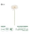 GloboStar® Artificial Garden PALE PINK GERBERABRANCH 21204 Τεχνητό Διακοσμητικό Κλαδί Ζέρμπερας Απαλό Ροζ Y44cm